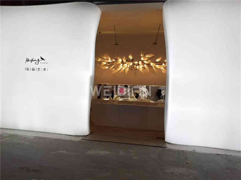 廣州展臺設(shè)計(jì)公司搭建鉑晶藝術(shù)上海國際尚品家居及室內(nèi)裝飾廣州展覽會展臺搭建